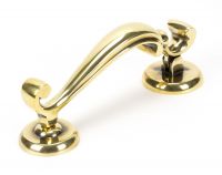 Aged Brass Traditional Doctors Door Knocker Close Up