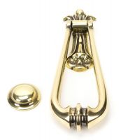 Aged Brass Traditional Loop Handle Door Knocker