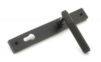 Aged Bronze Slimline Espag Lever Door Handle Side