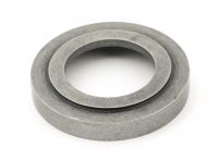 Aged Pewter Textured Unsprung Lever Door Handle Art Deco Rose