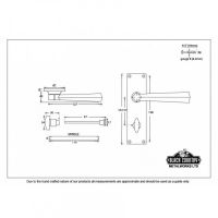 "Agosta" Straight Lever Bathroom Set Dimensions
