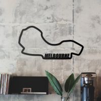 Albert Park Grand Prix Circuit Wall Art in the Living Room
