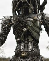 Close Up Of Recycled Metal Alien 
