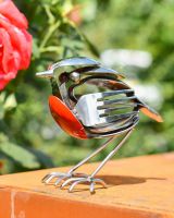 Rosie the Recycled Robin Sculpture