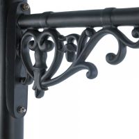 Close-up of the Ornate Wall Bracket Finished in Black