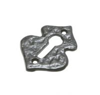 Antique Black Iron Escutcheon / Key Hole Cover
