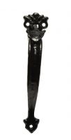 Antique Black Malleable Iron Gothic Style Suffolk Thumb Latch Set