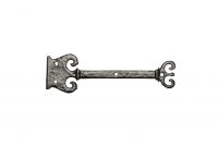 Antique Black Malleable Iron Scroll Design False Door Hinge or Dummy Hinge Front