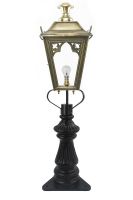 Antique Brass Gothic Fluted Patio & Driveway Light 103cm