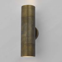 Contemporary Cylinder Wall Light on a Grey Wall