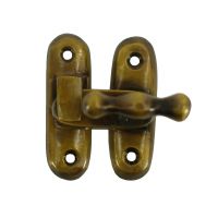 Top View of The Antique Brass Finish Window Stay