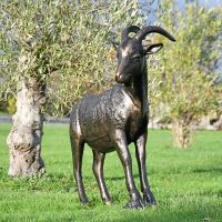 Billy Goat Garden Sculpture in Situ in the Garden