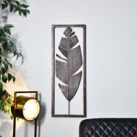 Feather Wall Art in a Modern Setting