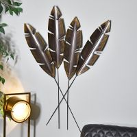 Antique Bronze Feathers Wall Art in the Home