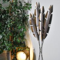 Antique Bronze Feathers Wall Art in Situ in the home