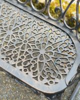 Close-Up of Ornate Pattern on Seat