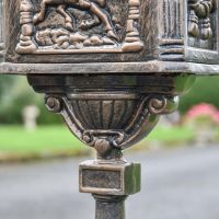 Close-Up of Supporting Structure for Cast Aluminium Post Box