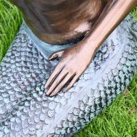 Bronze and Verdigris Finish on the Mermaid