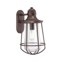 "Brackentree" Antique Bronze Nautical Wall Lantern with Bracket