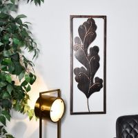Antique Bronze "Oak Tree Leaf" Wall Art in Situ in the Home