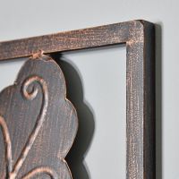 Close-up of the Antique Bronze "Oak Tree Leaf" Wall Art