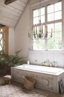 "Elvenmere" Antique Candle Effect Nickle Chandelier