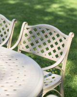 Close-Up of Backrest Pattern for Chair in "Montacute" Table & Chair Set
