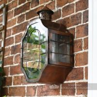 Antique Copper Coastal Style Wall Light