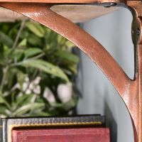 Close-up of the Stylish Design on the Shelf Bracket