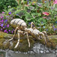 Ant Garden Sculpture in Antique Gold Finish