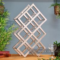 9 Bottle Wine Rack Sitting on a Counter