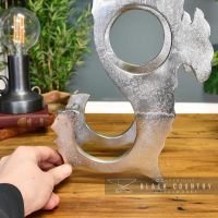 Antique Nickel "Seahorse" Wine Rack to Scale