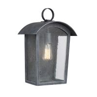 Antique Silver "Hedley" Arched Loop Handle Wall Light - 41cm