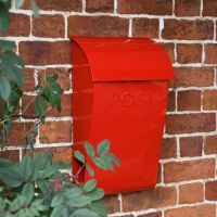 Side View of Apple Orchard” Red Berkley Hill Post Box With Lock