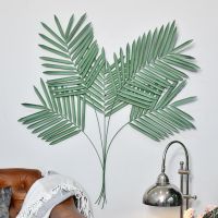 "Areca Palm" Leaves Wall Art in a Green Finish