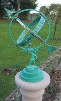 Verdigris "Atlas" Armillary - 68cm