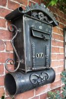 "Aubrey End" Gothic Post Box And Newspaper Holder