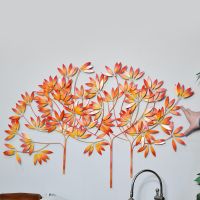 "Autumn Bushes" Wall Art to Scale