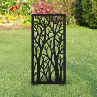Autumnal Trees Garden Screen In Garden
