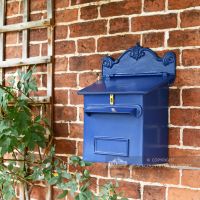 Azure Sky Goldhay Secure Post and Parcel Box Fitted to brick wall