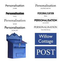Azure Sky Goldhay Secure Post and Parcel Box With Custom Signwriting