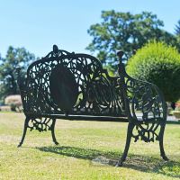 Back Of Large Rustic "Artemis" Ornate Bench