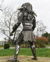Large Recycled Metal Parts Predatory Extraterrestrial Sculpture - 2.5m 