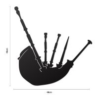 Bagpipe Wall Art Dimensions 