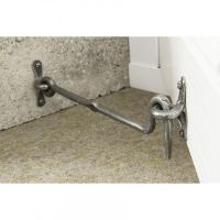 Pewter 16" "Barletta" Forged Iron Cabin Hook In Situ