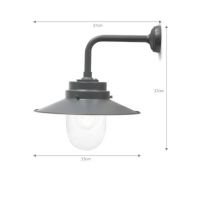Contemporary Grey Barn Light Measurements