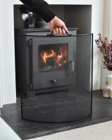Scale image of black fire guard