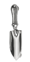 Bright Chrome Trowel Door Knocker
