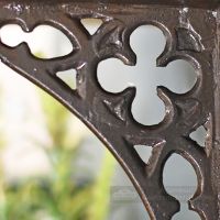 Close up of Coalbrookdale pattern on shelf bracket