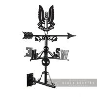 Special Air Service Regiment Weathervane Finish in a Black Finish